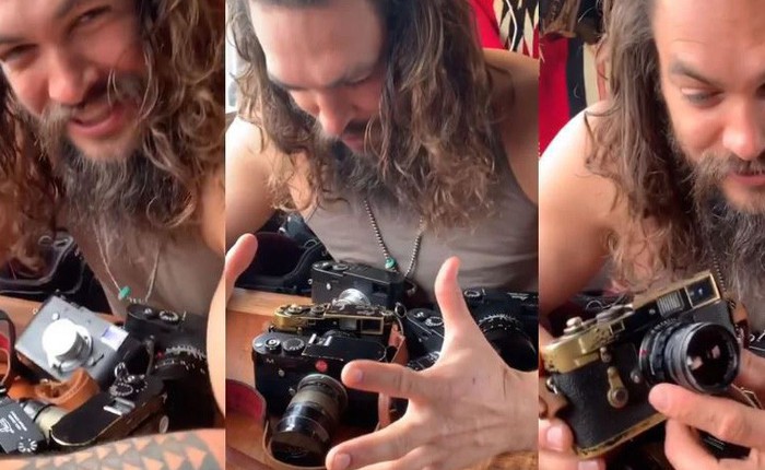'Aquaman' Jason Momoa là một người đam mê nhiếp ảnh, có một bộ sưu tập máy ảnh Leica đắt giá