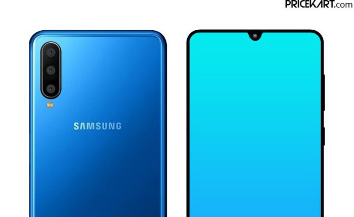 Samsung Galaxy A60 lộ ảnh render: Snapdragon 6150, cảm biến vân tay dưới màn hình, 3 camera sau, pin 4500mAh