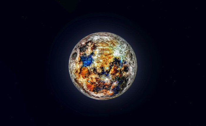 Ảnh chụp Mặt trăng đầy rực rỡ này là thành quả của việc ghép 150.000 bức hình lại với nhau