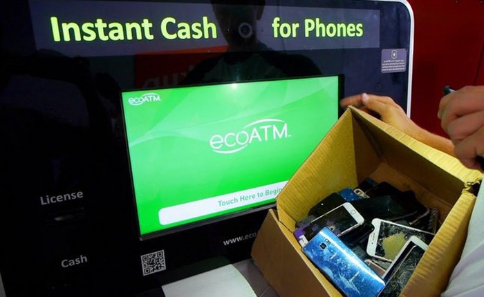 EcoATM: Cây máy ATM đặc biệt không giao dịch tiền mà chỉ thu mua thiết bị cũ, hư hỏng với giá hấp dẫn
