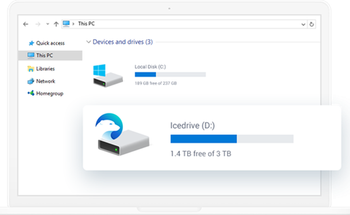 Dùng thử Icedrive, dịch vụ lưu trữ đám mây rất dễ sử dụng với 20GB không gian lưu trữ miễn phí