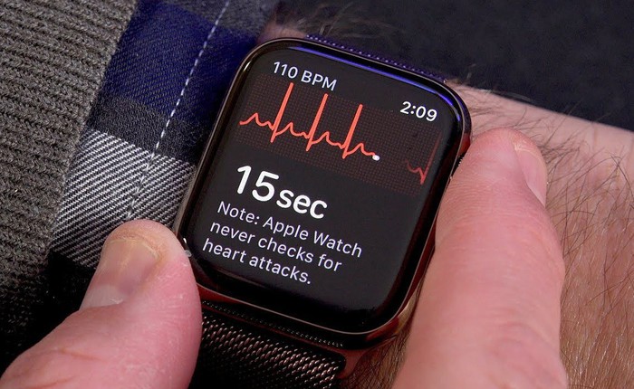 Tính năng đo điện tâm đồ ECG của Apple Watch lại tiếp tục cứu sống mạng người