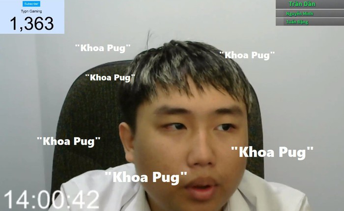 Một Youtuber Việt Nam quyết tâm nói "Khoa Pug" liên tục 10 tiếng để ủng hộ Khoa Pug