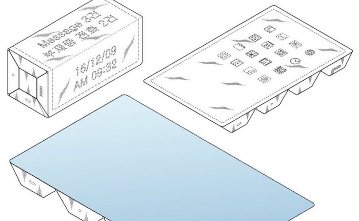 Samsung đệ trình sáng chế smartphone có thể gập thành hình cục gạch