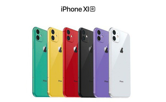 Hình ảnh cho thấy iPhone XR 2019 màu xanh lá cây và tím sẽ xấu như thế nào