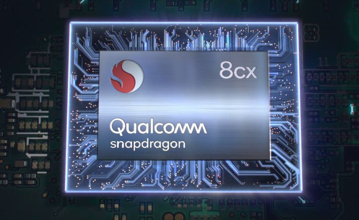 Bộ vi xử lý máy tính Qualcomm 8cx mạnh hơn cả Intel i5 8250U, thời lượng pin cao gấp đôi, có hỗ trợ 5G