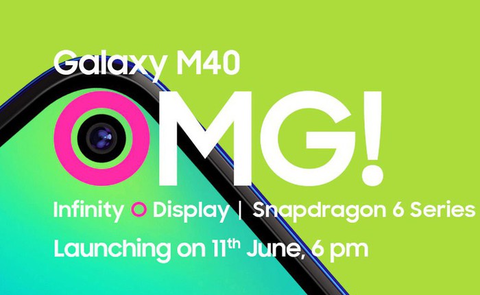 Samsung Galaxy M40 sẽ ra mắt vào ngày 11/6, dùng chip Snapdragon 675, màn hình đục lỗ