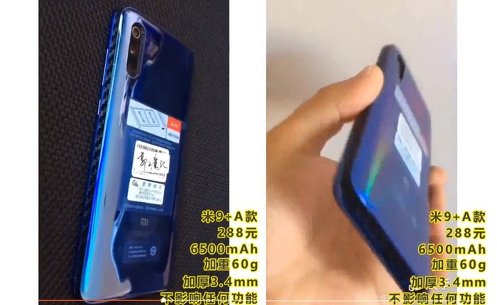 Cảm thấy 3300mAh vẫn là chưa đủ, Xiaomi Mi 9 được mang ra độ pin khủng lên tới 6500mAh