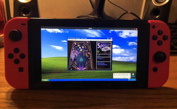 Đã có thể cài Windows XP lên Nintendo Switch, chơi được cả Pinball 3D cực mượt nhé!