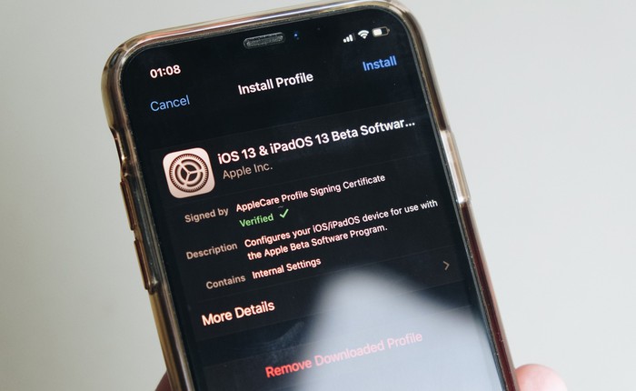 Hướng dẫn cài đặt iOS 13 & iPadOS 13 Beta bằng profile chính chủ của Apple, không cần đến máy tính