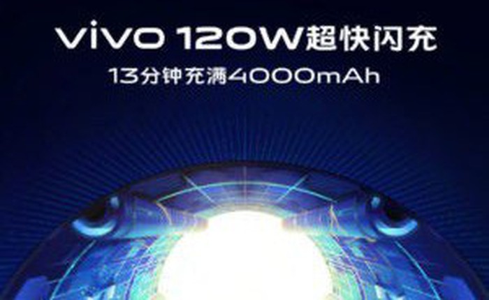 100W của Xiaomi chưa là gì, Vivo khoe công nghệ sạc nhanh 120W, 13 phút đầy pin 4.000mAh