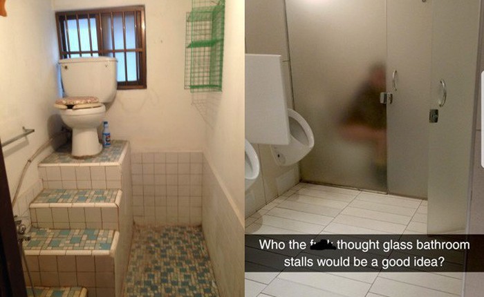 Thiết kế siêu thảm họa của 11 WC này khiến bạn tự nhủ "thà nhịn còn hơn"