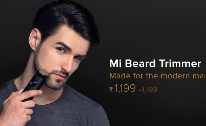 Xiaomi ra mắt máy cạo râu Mi Beard Trimmer, dùng 90 phút mỗi lần sạc, chống nước IPX7, giá 395 ngàn đồng