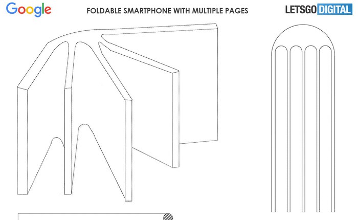 Google lộ bằng sáng chế về một thiết bị màn hình gập kỳ dị, trông như quyển sổ thứ thiệt