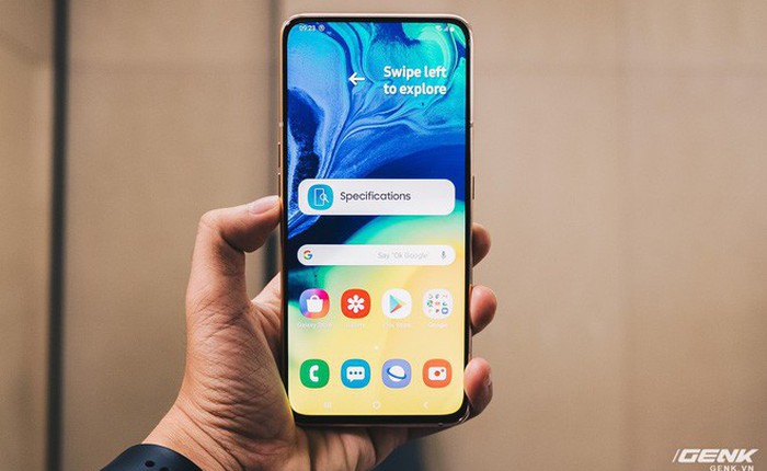 Samsung Galaxy A80 chính thức ra mắt tại Việt Nam: Camera trượt xoay 180 độ, màn hình không cạnh, chip Snapdragon 730G, giá bán 15 triệu đồng