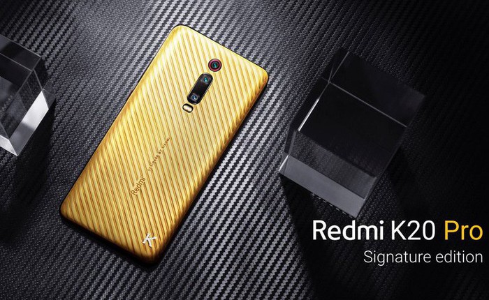Xiaomi trình làng Redmi K20 Pro Signature Edition, lưng bằng vàng nguyên chất, đính kim cương, chỉ sản xuất 20 chiếc