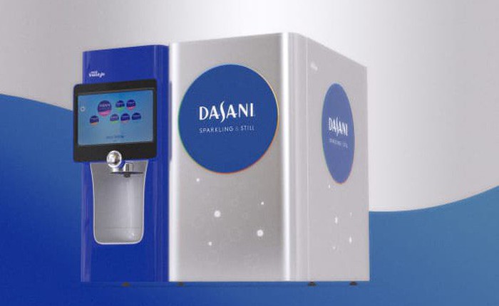 Máy bán nước uống tự động mới của Dasani chỉ bán khi bạn mang theo chai riêng