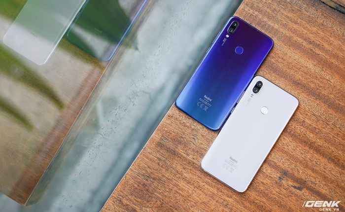 Trên tay Xiaomi Redmi Note 7 màu Trắng Ánh Trăng: viền mạ copy thiết kế iPhone, giá 4,99 triệu đồng