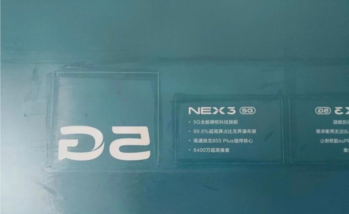 Vivo NEX 3 sẽ hỗ trợ sạc nhanh tới 120W, pin 6400 mAh, màn hình thác đổ, vẫn có jack 3.5mm