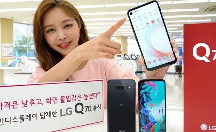 LG Q70 ra mắt: Smartphone màn hình đục lỗ đầu tiên của LG, 3 camera sau, chip Snapdragon 675, giá bán 450 USD