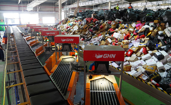 GHN ra mắt hệ thống phân loại hàng tự động 100% lớn nhất tại Việt Nam: Năng suất 30.000 đơn/giờ, tiết kiệm 600 nhân công, rút ngắn thời gian từ 3 giờ còn 30 phút