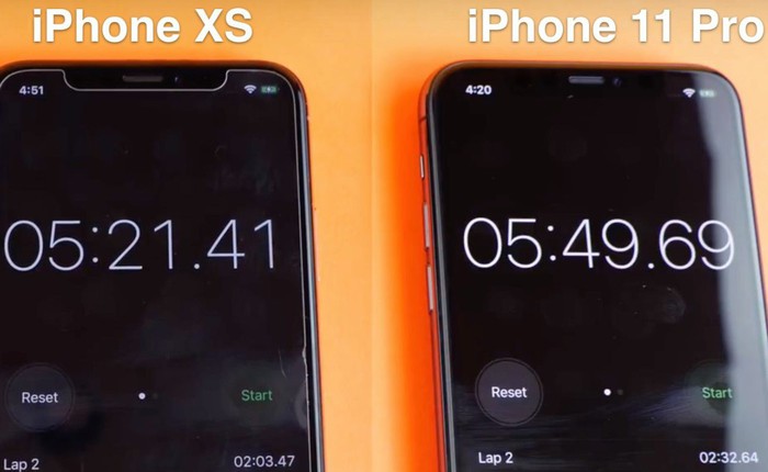 iPhone 11 Pro bị chính iPhone Xs đánh bại trong thử nghiệm tốc độ thực tế