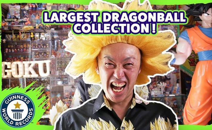 Fan ruột của bộ truyện tranh Dragon Ball phá kỷ lục thế với bộ sưu tập hơn 10 ngàn vật phẩm, chủ yếu là nhân vật Goku