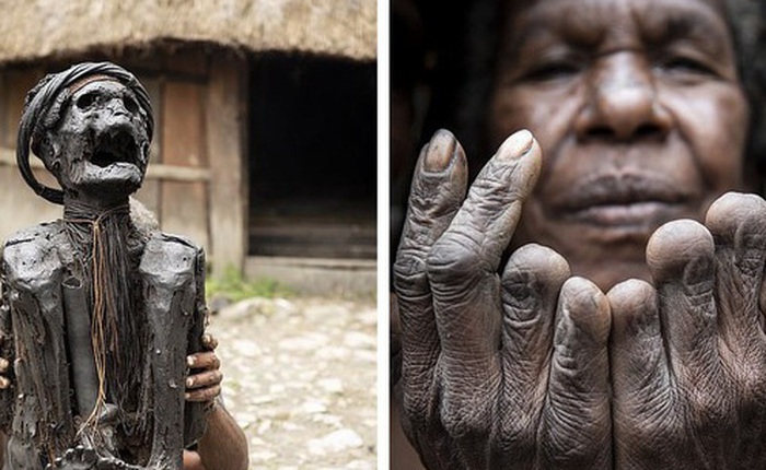 Bộ tộc có tập tục mai táng kỳ lạ nhất thế giới: Hun khói tổ tiên mỗi ngày để bảo quản xác, phụ nữ phải chặt một đốt tay khi người thân qua đời