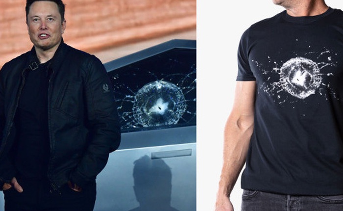 Biến bi kịch thành lợi nhuận: Tesla bán áo thun in hình cửa kính xe Cybertruck bị vỡ