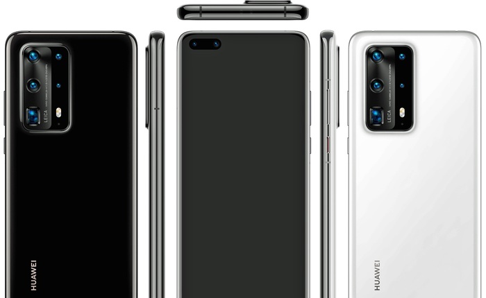 Huawei P40 Pro lộ ảnh render với cụm 5 camera "siêu to khổng lồ"
