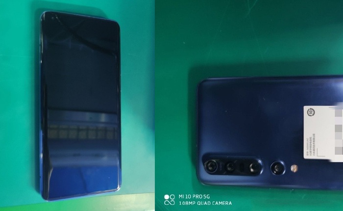 Xiaomi Mi 10 Pro 5G lộ ảnh trên tay: 4 camera sau 108MP, thiết kế đục lỗ, sạc nhanh 65W