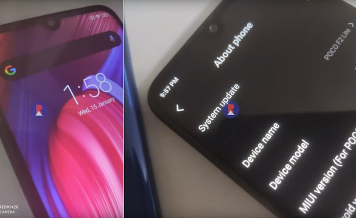 Pocophone F2 Lite lộ ảnh thực tế: Màn hình giọt nước, Snapdragon 765G, pin 5000mAh