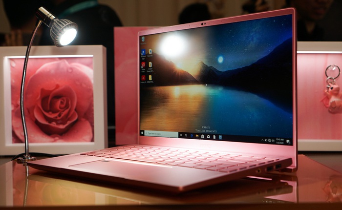 [CES 2020] Chiếc laptop MSI màu hồng này không yếu đuối như vẻ ngoài của nó: GTX 1650, màn hình 4K, chip Intel 6 nhân