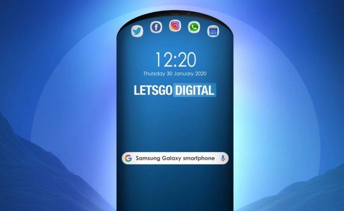 Bằng sáng chế smartphone của Samsung có tới 3 màn hình, thiết kế viền tròn như máy chơi game cầm tay