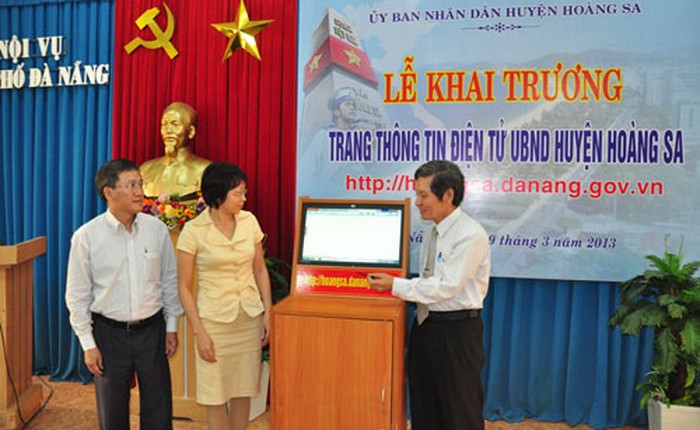 Ra mắt trang thông tin điện tử UBND huyện Hoàng Sa