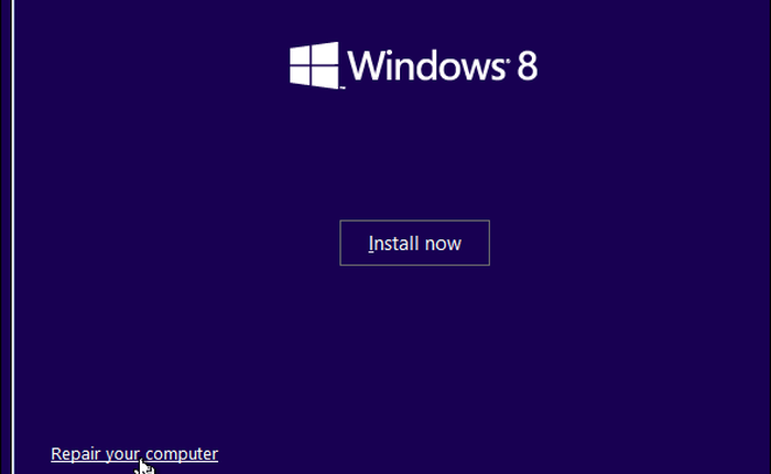 Cách khắc phục lỗi khởi động trên Windows 8
