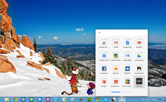 Google ra App Launcher giúp chạy ứng dụng web ngay từ taskbar