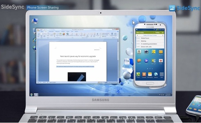 SideSync: Công cụ giúp điện thoại Galaxy kết nối với PC một cách dễ dàng