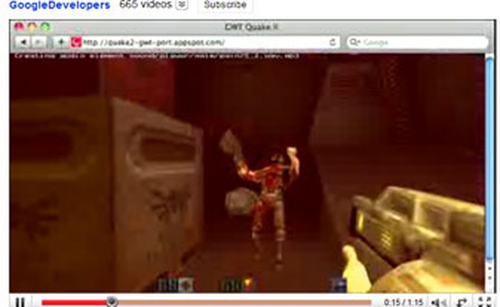 Google trình diễn game Quake II viết lại bằng HTML5