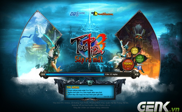 VTC Game tiết lộ trang chủ Tru Tiên 3