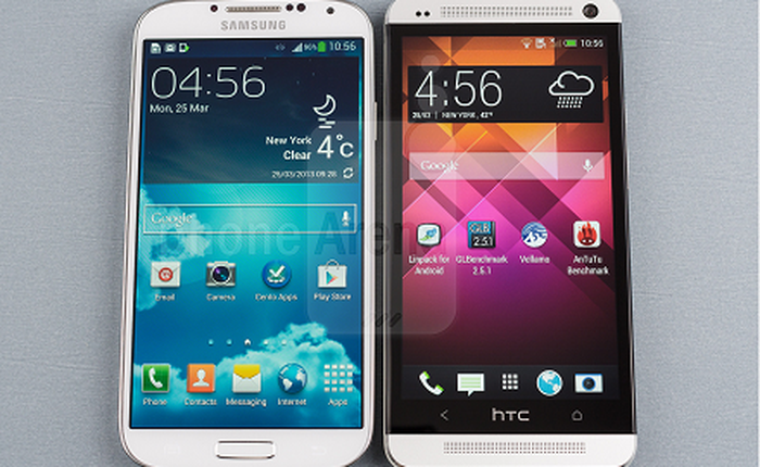 Galaxy S4 vs HTC One: So kè quyết liệt