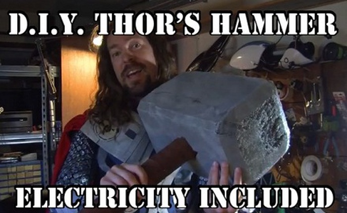 Fan Marvel chế tạo "búa Thor" có khả năng phóng dòng điện 80.000 Volt