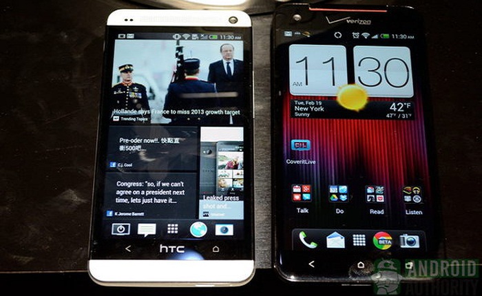 HTC One vs HTC Droid DNA: "Quái vật" đụng độ hàng khủng