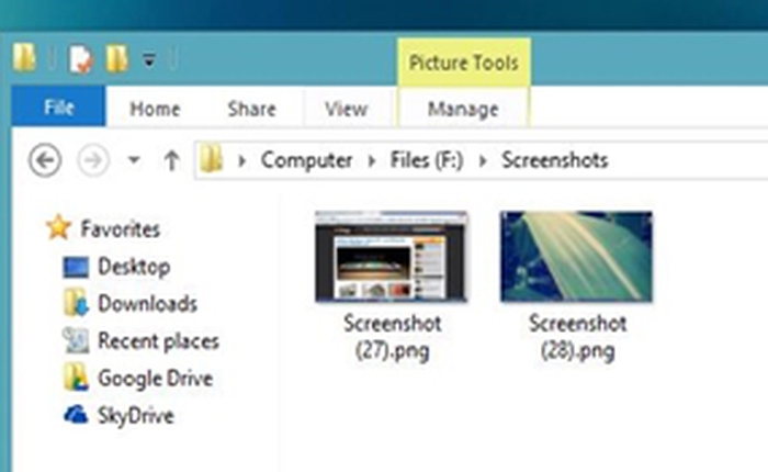 Thay đổi đường dẫn thư mục Screenshots trong Windows 8