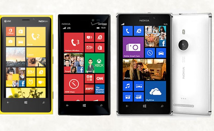 So sánh cấu hình của Nokia Lumia 920, Lumia 928 và Lumia 925