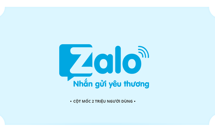 [Infographics] Zalo đạt 2 triệu người dùng và hướng đến mốc 5 triệu