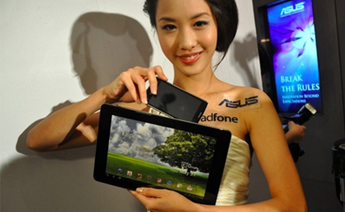 Điện thoại lai tablet dùng chip lõi tứ của Asus ra mắt vào đầu năm 2012 