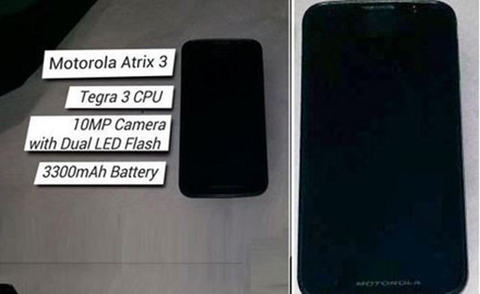 Thông tin về Motorola Atrix 3 với chip lõi tứ