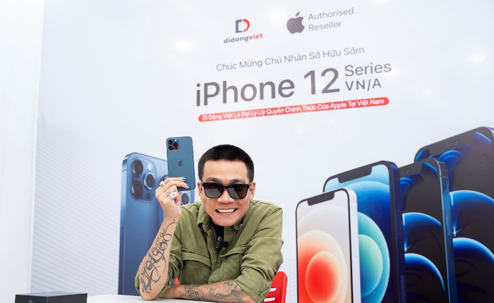 Wowy sở hữu iPhone 12 Pro Max VN/A trong ngày đầu mở bán tại Việt Nam