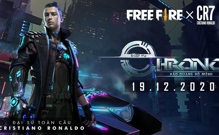 Cristiano Ronaldo trở thành Đại sứ toàn cầu của Free Fire, nhân vật huyền thoại Chrono chuẩn bị ra mắt